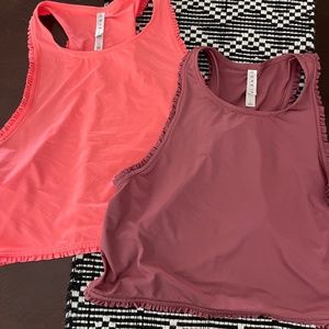 Core 10 cropped work out tanks